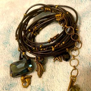 Van Galz Leather wrap bracelet / necklace